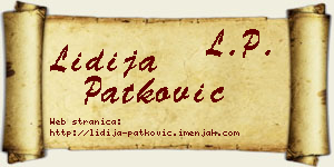 Lidija Patković vizit kartica